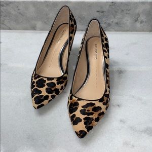 Gianni Bini leopard calf hair kitten heel sz 8 NEW